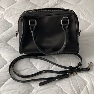 Small Black ALDO crossbody purse.